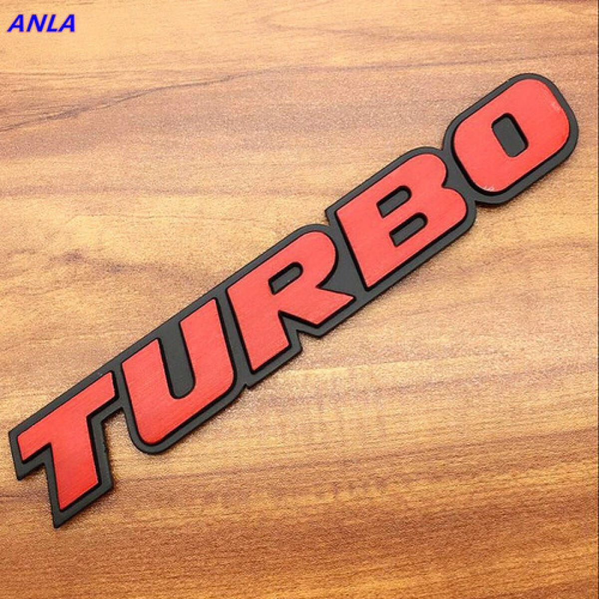 Emblema Turbo Metal 16cm Cruze Onix Chevrolet Gm Ford V8 Red - Imagem 3