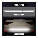 Adesivos Refletivos Evitar Colisão Trazeira Segurança Branco - Imagem 2
