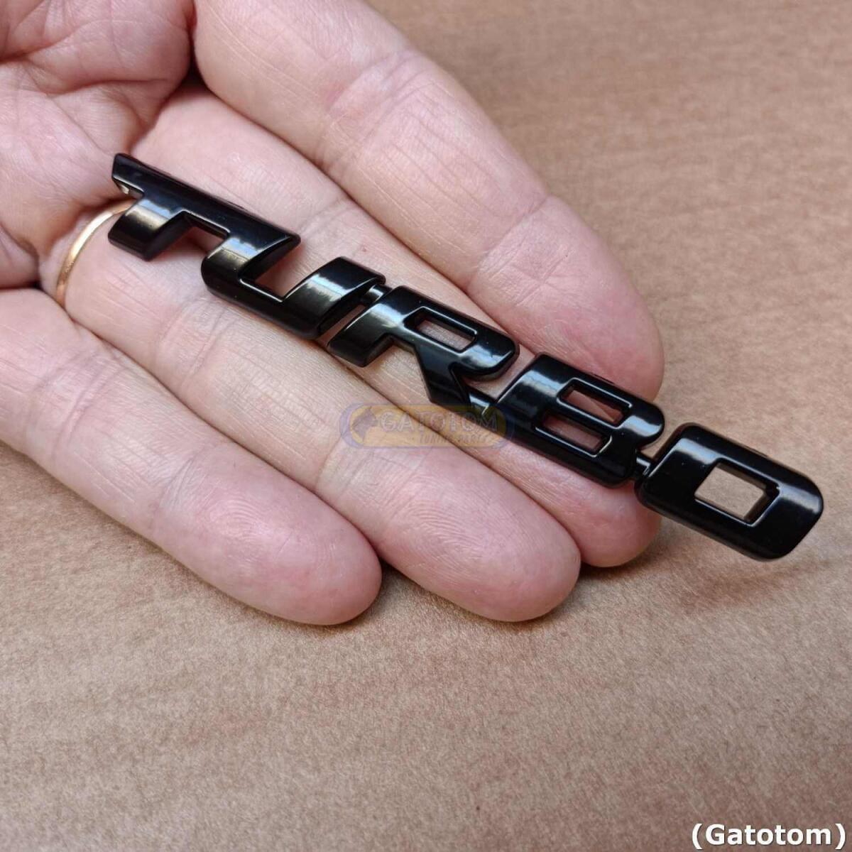 Emblema Turbo Abs Lateral Cruze Onix Chevrolet Gm 12cm Prt - Imagem 5