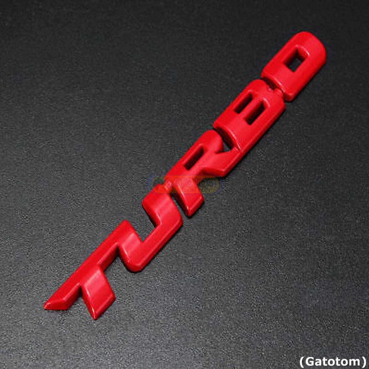 Emblema Turbo Abs Lateral Cruze Onix Chevrolet Gm 12cm Red - Imagem 6