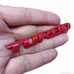 Emblema Turbo Abs Lateral Cruze Onix Chevrolet Gm 12cm Red - Imagem 5