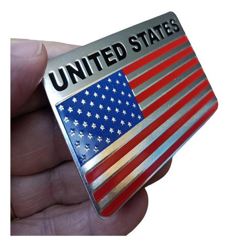 Emblema Estados Unidos Usa Adesivo Metal Ford Chevrolet Dodg - Imagem 1