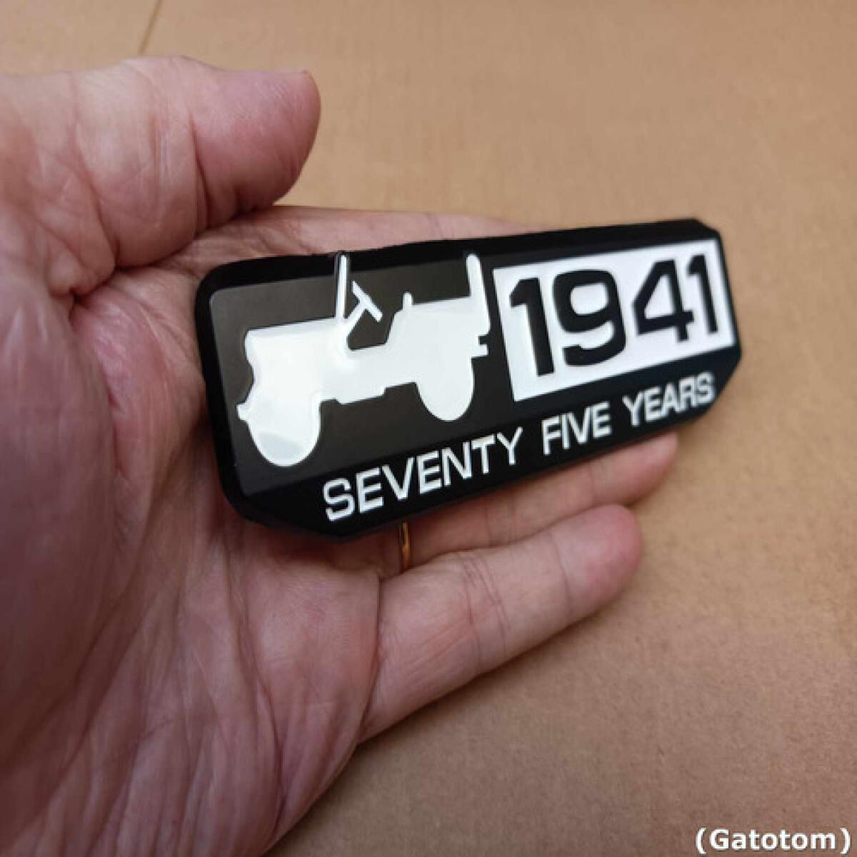 Emblema Jeep Metal 14cm Renegade Willys Compass Cherokee Brp - Imagem 3