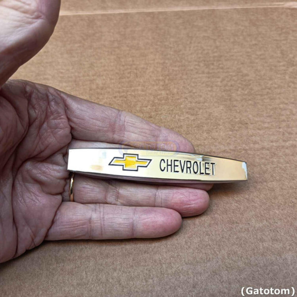 Emblema Chevrolet Logo Adesivo Metal Reforçado Cromado Prata - Imagem 3