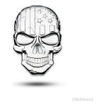 Emblema Caveira 3d Metal  Soldado Harley Carro Moto Usa Prat - Imagem 4