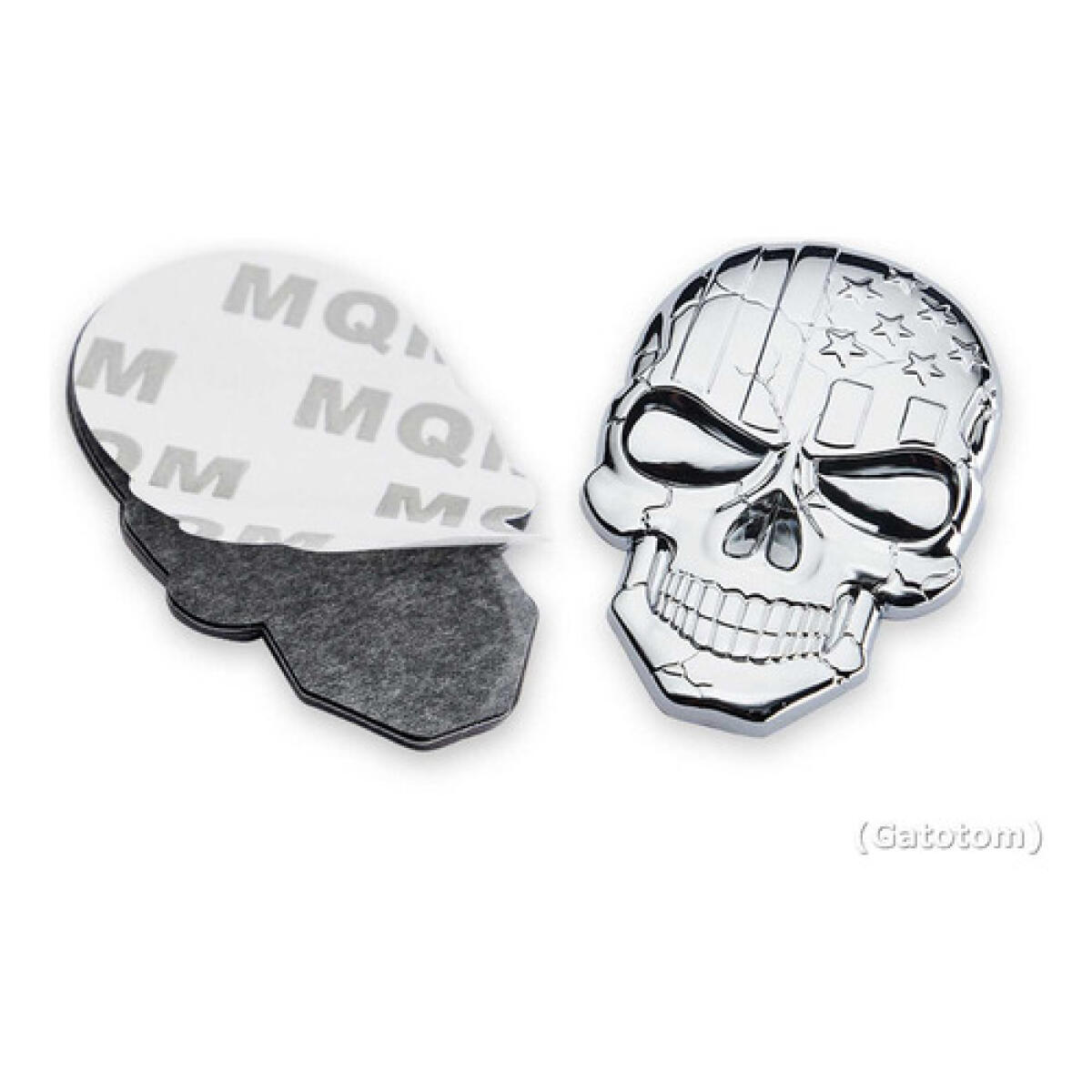 Emblema Caveira 3d Metal  Soldado Harley Carro Moto Usa Prat - Imagem 6