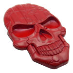 Emblema Caveira 3d Metal A Soldado Harley Carro Moto Usa Red