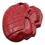Emblema Caveira 3d Metal A Soldado Harley Carro Moto Usa Red - Imagem 3