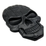 Emblema Caveira 3d Metal A Soldado Harley Carro Moto Usa Blk