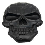Emblema Caveira 3d Metal A Soldado Harley Carro Moto Usa Blk - Imagem 2