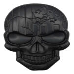 Emblema Caveira 3d Metal A Soldado Harley Carro Moto Usa Blk - Imagem 4