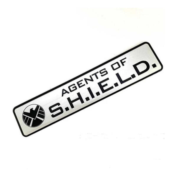 Emblema Agentes Da Shields Marvel Shield Faixa Lateral Prata