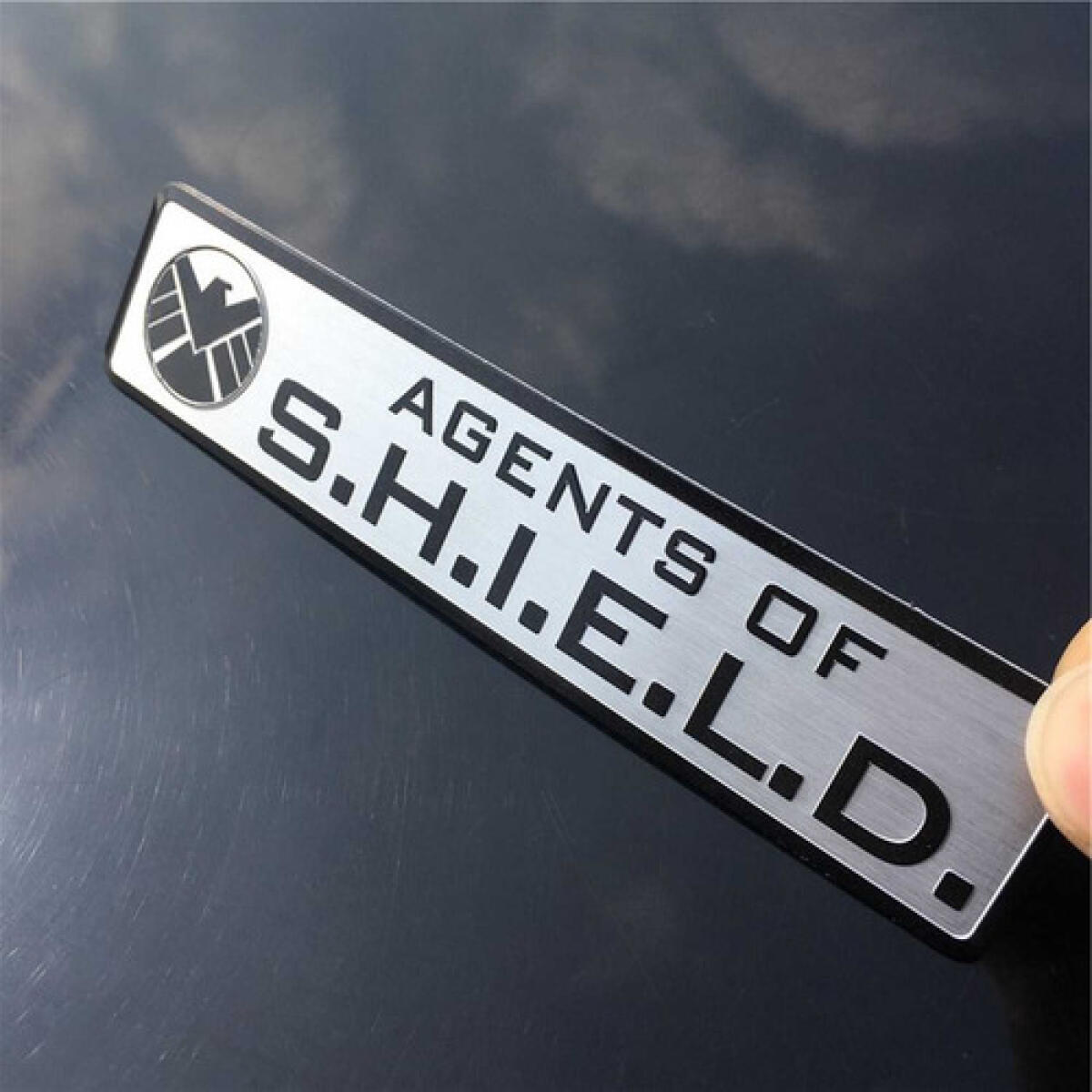 Emblema Agentes Da Shields Marvel Shield Faixa Lateral Prata - Imagem 4