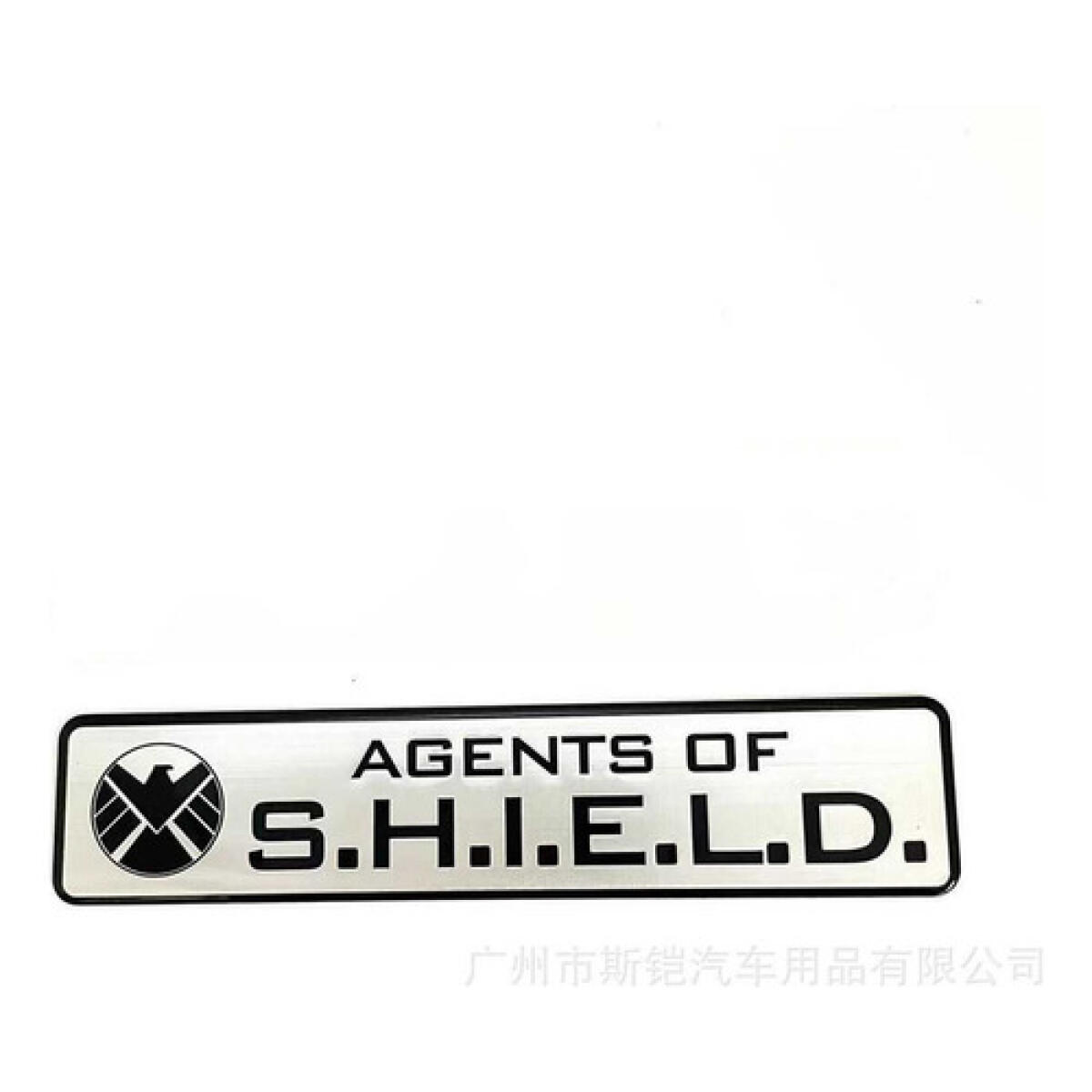 Emblema Agentes Da Shields Marvel Shield Faixa Lateral Prata - Imagem 5