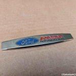 Emblema Ford Racing Ka Focus Fiesta F250 F1000 Musta Metal - Imagem 4