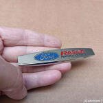 Emblema Ford Racing Ka Focus Fiesta F250 F1000 Musta Metal - Imagem 7