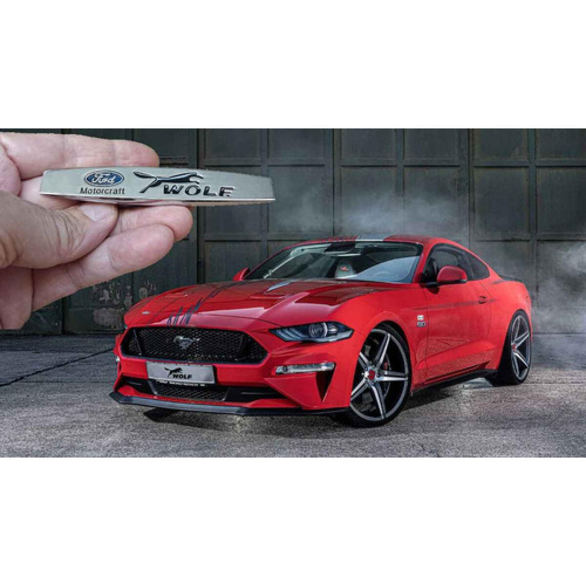 Emblema Ford Wolf Ka Focus Fiesta F250 F1000 Mustang Metal - Imagem 2