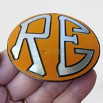 Emblema Adesivo Royal Enfield Redditch Logo Alum Auto Relevo