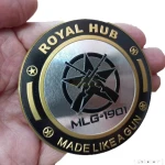 Emblema Adesivo Royal Enfield Royal Hub Alumínio Paintball
