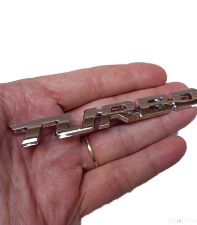 Emblema Turbo ABS Lateral Cruze Onix Chevrolet Gm 12cm Cro