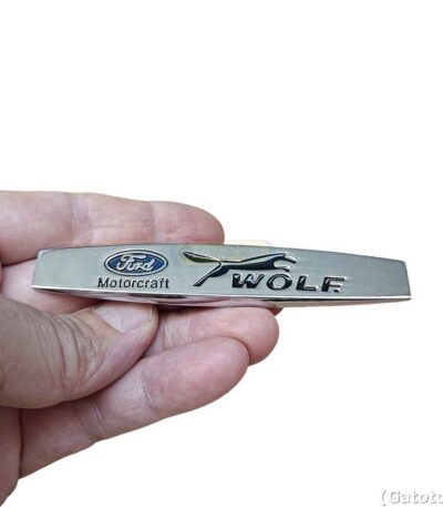 Emblema Ford Wolf Ka Focus Fiesta F250 F1000 Mustang Metal