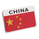 Emblema China Bandeira Adesivo Metal 9,5cm Tiggo Caoa Chery - Imagem 4