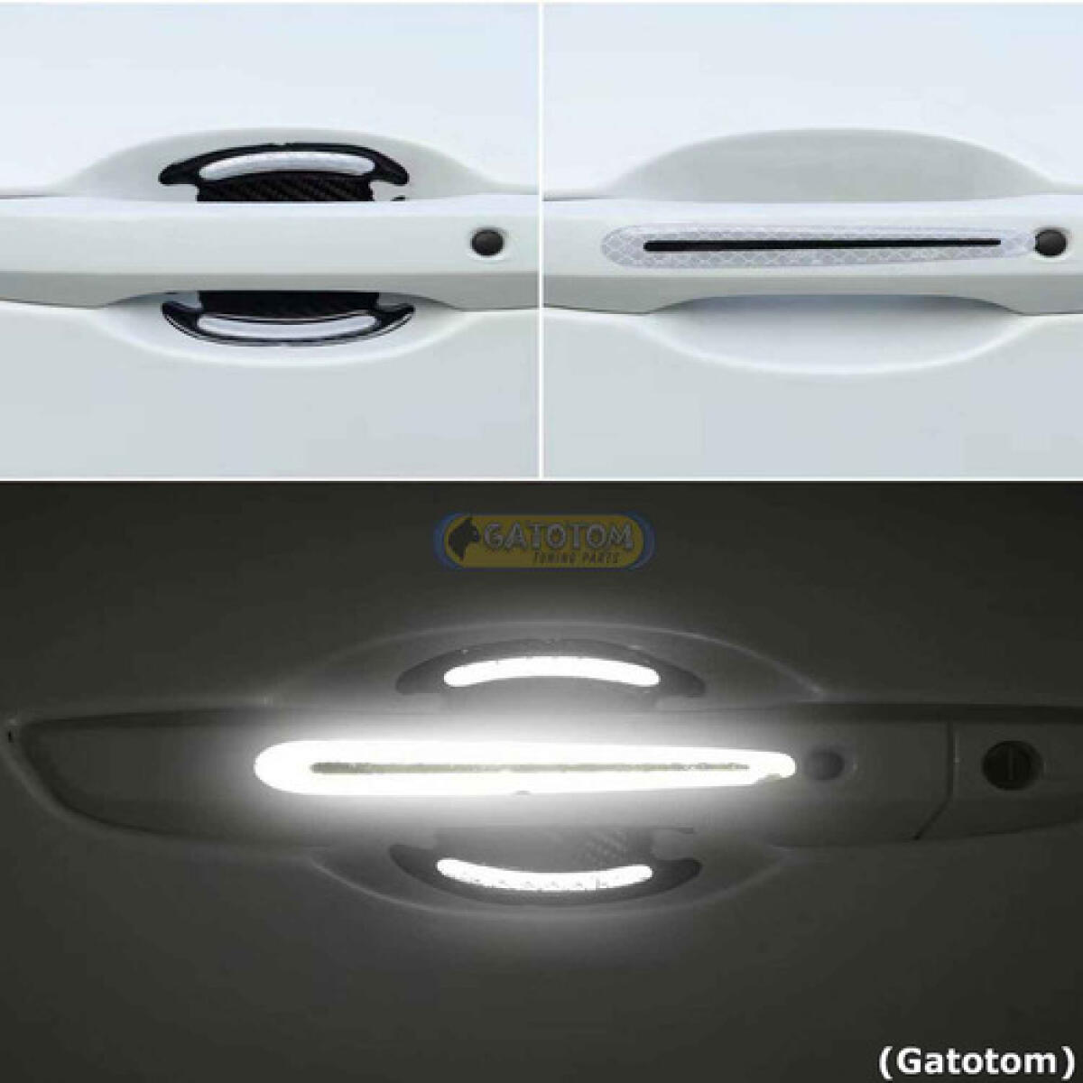 Adesivo Protetor De Porta Maçaneta Fluorescente Kit 8 Unidad - Imagem 12