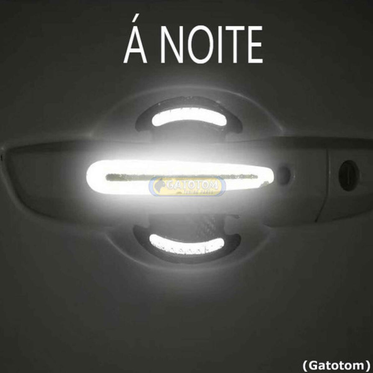 Adesivo Protetor De Porta Maçaneta Fluorescente Kit 8 Unidad - Imagem 13