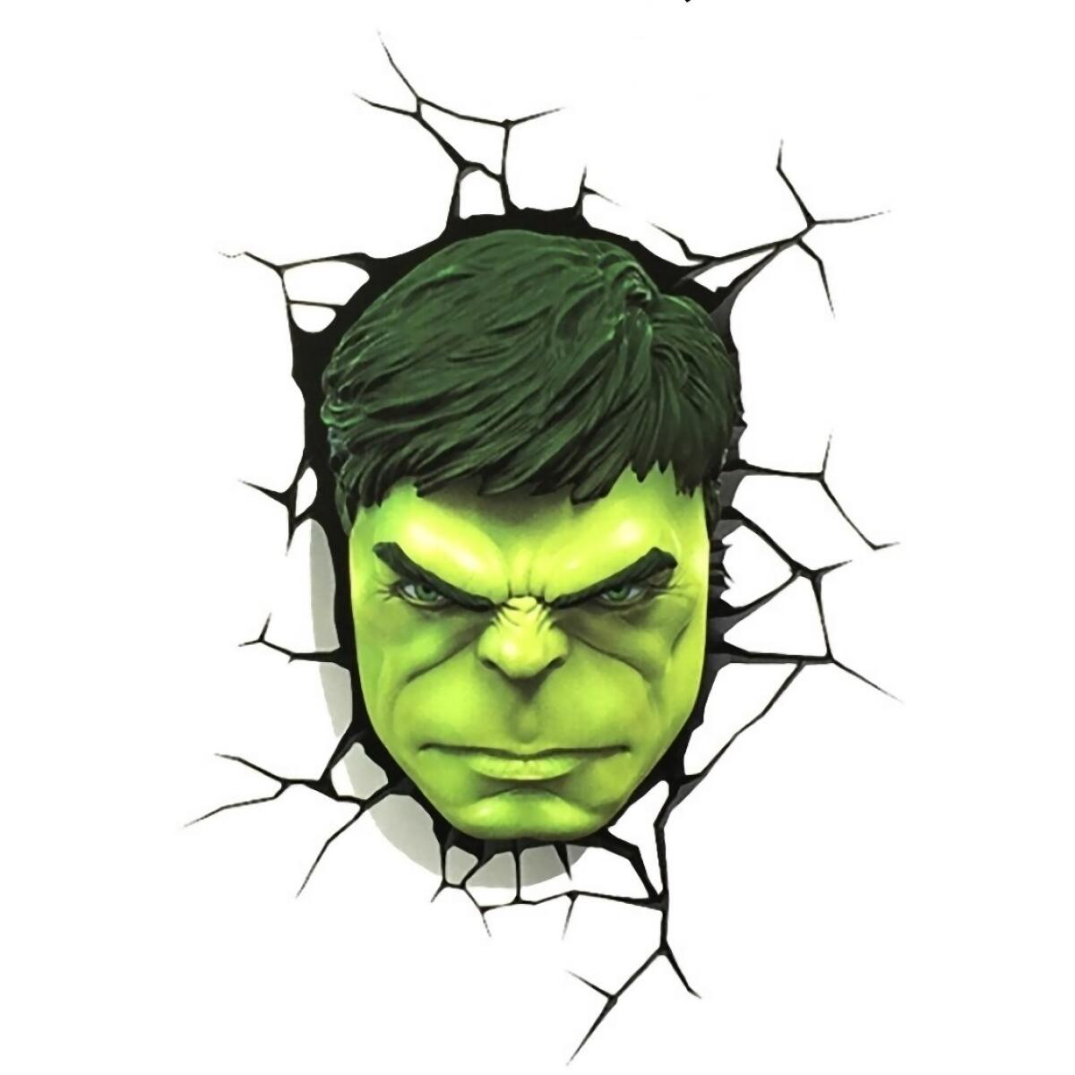 Kit 2 Adesivos 3d Incrivel Hulk Rosto E Punho P/carros Moto