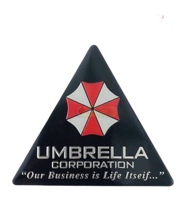 Emblema Umbrella Corp Triangulo Preto Adesivo Harley V8 Usa