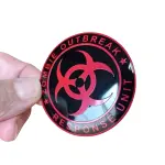 Emblema Adesivo Umbrella Corp Resi Evil Zombie Red 56mm Carr