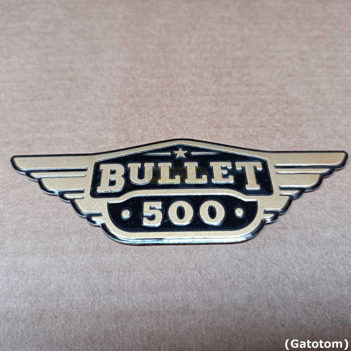 Emblema Adesivo Royal Enfield Bullet 500 D Metal Auto Relevo - Imagem 6