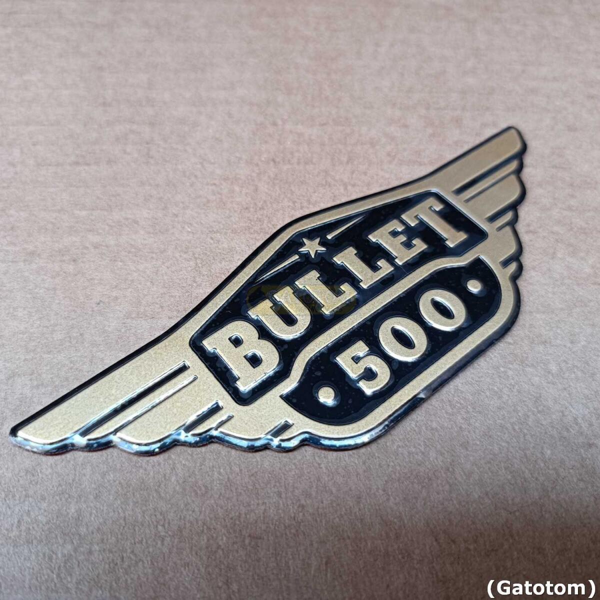 Emblema Adesivo Royal Enfield Bullet 500 D Metal Auto Relevo - Imagem 7