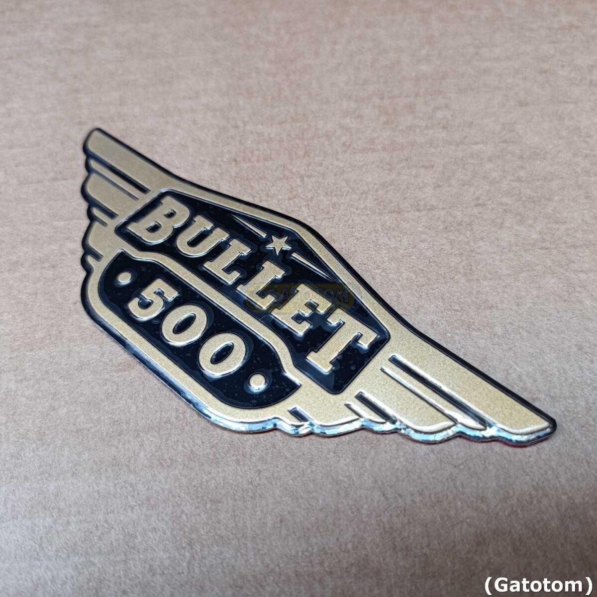 Emblema Adesivo Royal Enfield Bullet 500 D Metal Auto Relevo - Imagem 5