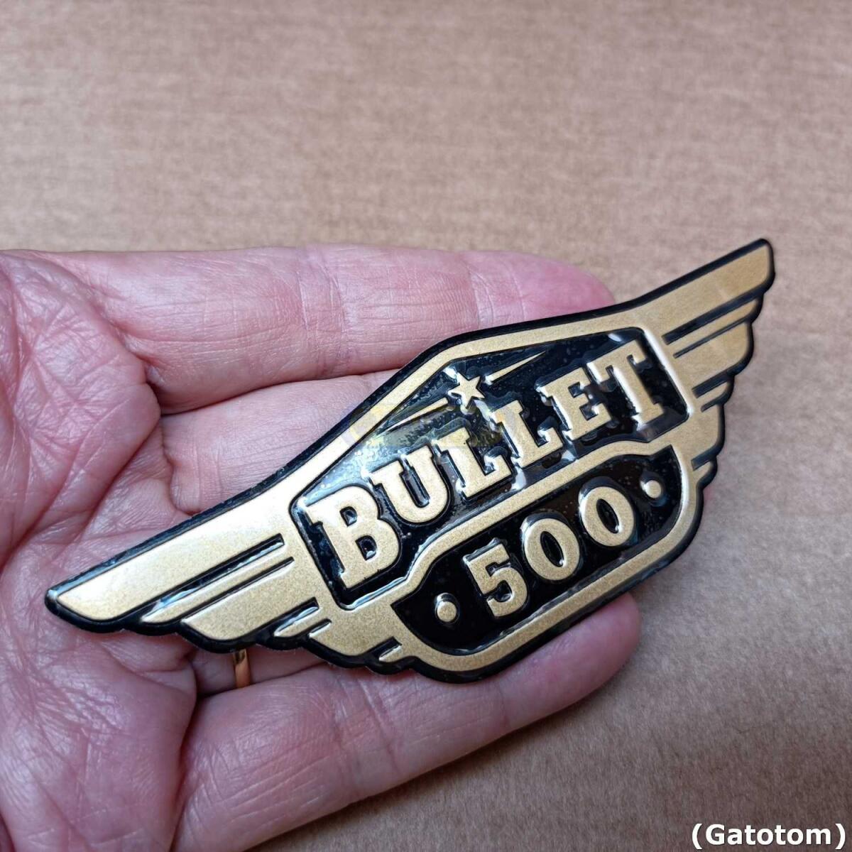 Emblema Adesivo Royal Enfield Bullet 500 D Metal Auto Relevo - Imagem 4