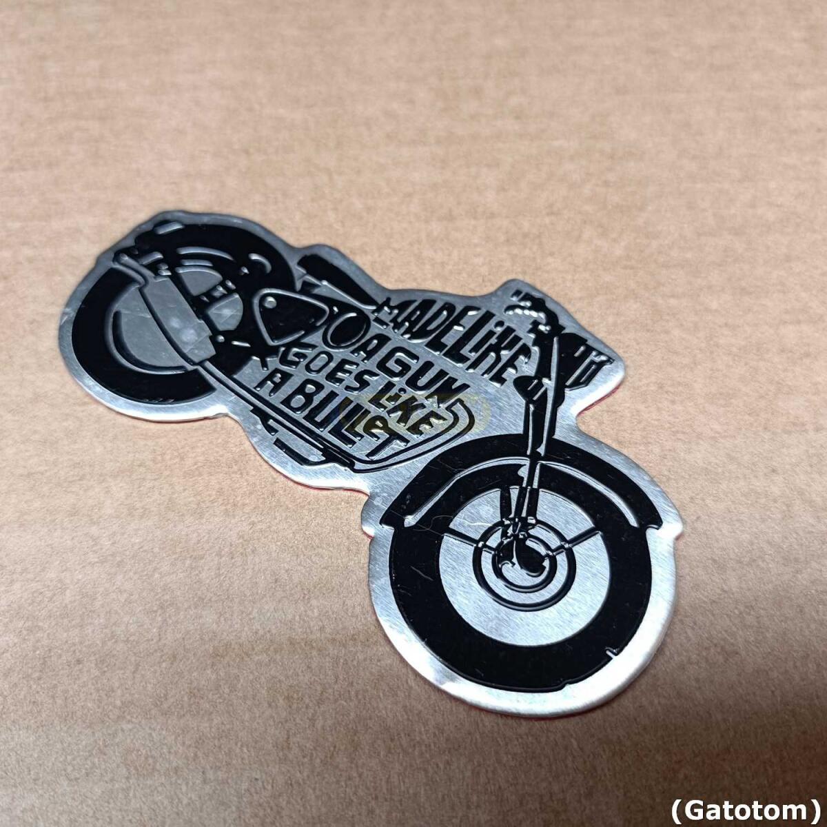 Emblema Adesivo Royal Enfield Moto Bull Alumínio Auto Relevo - Imagem 5