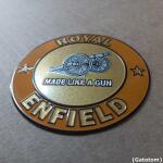 Emblema Adesivo Gun Blk E Alumínio Auto Relevo compátivel com Royal Enfield - Imagem 5