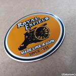 Emblema Adesivo Made Like A Gun Ca Auto Relevo compátivel com Royal Enfield - Imagem 5