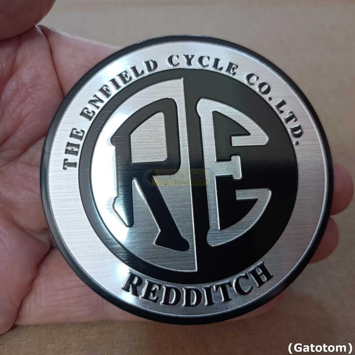 Emblema Adesivo Royal Enfield Redditch Cyc Alumi Auto Relevo - Imagem 5