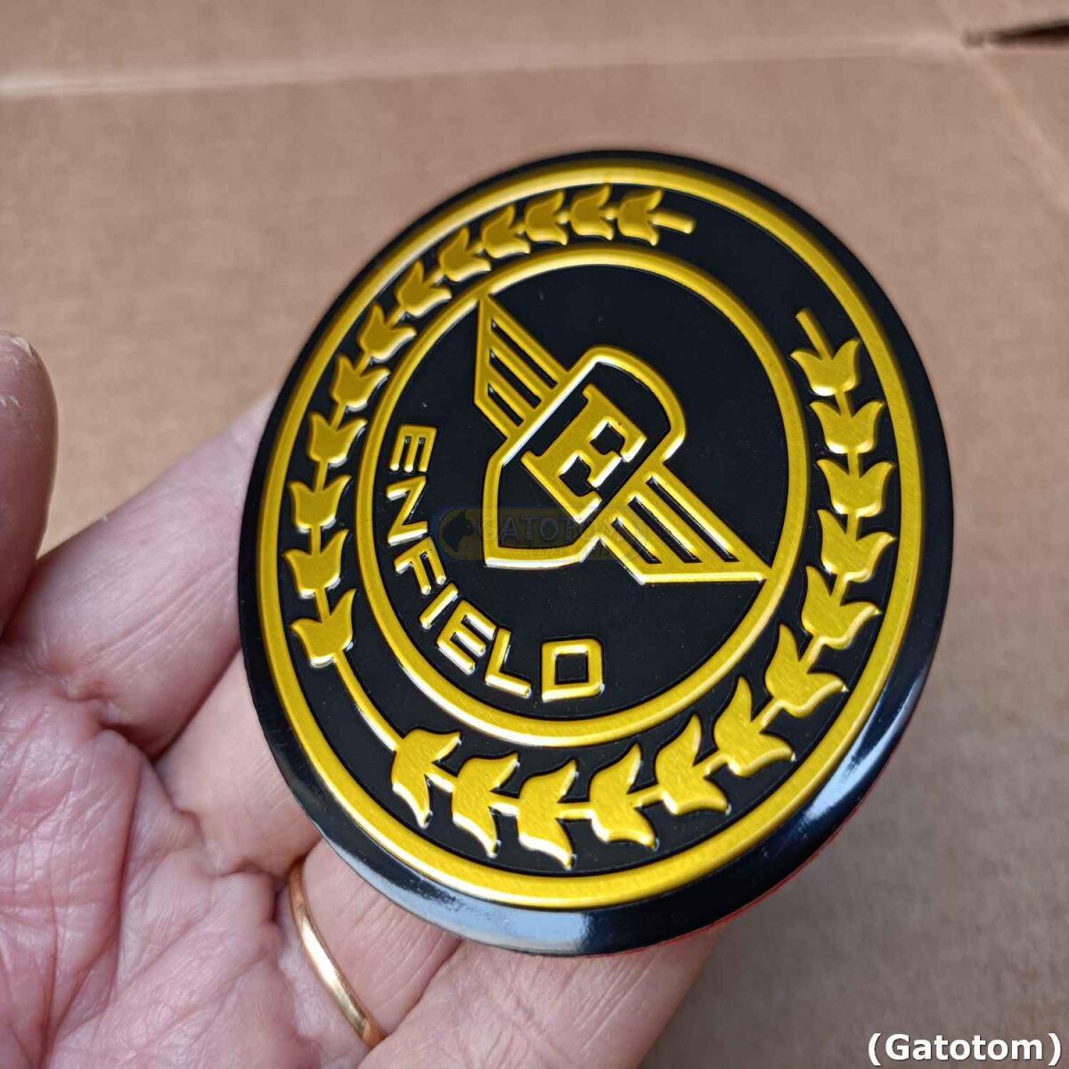 Emblema Adesivo Royal Enfield Gun Blk E Alumínio Auto Relevo 2296 - Imagem 6