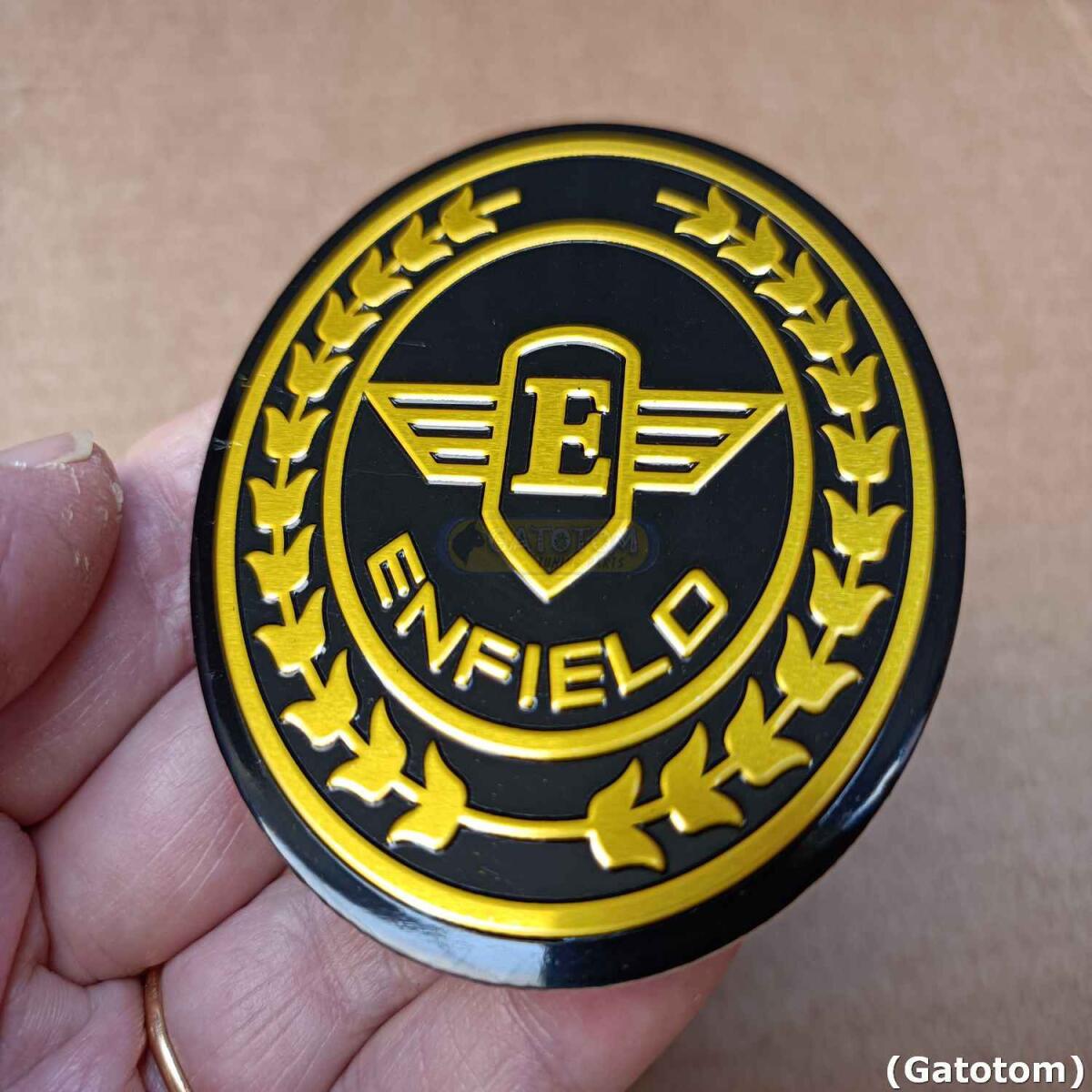 Emblema Adesivo Royal Enfield Gun Blk E Alumínio Auto Relevo 2296 - Imagem 4