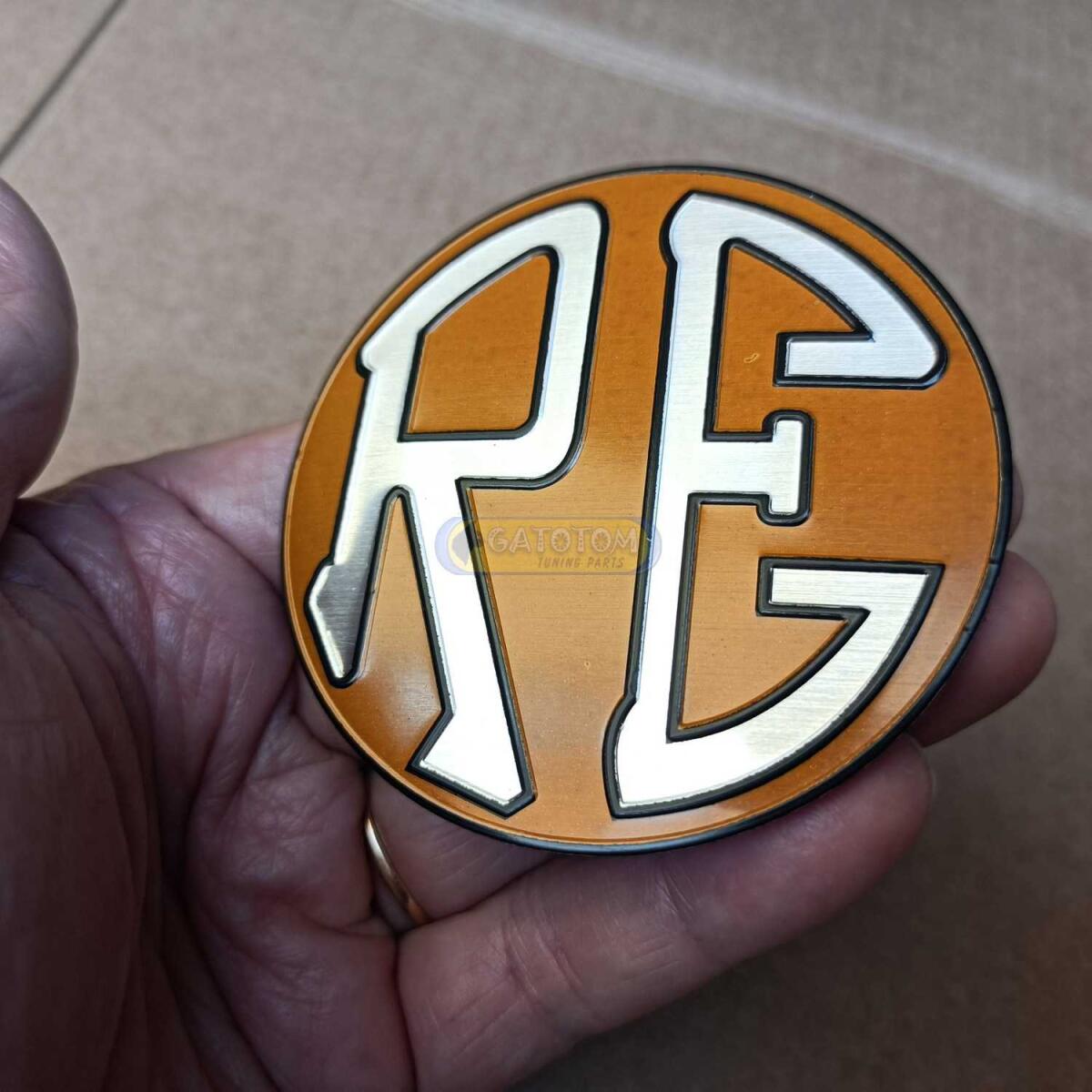 Emblema Adesivo Royal Enfield Redditch Logo Alum Auto Relevo - Imagem 3