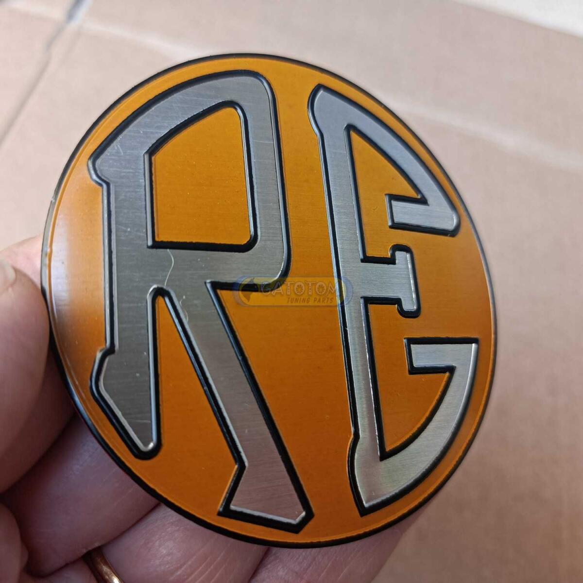Emblema Adesivo Royal Enfield Redditch Logo Alum Auto Relevo - Imagem 4