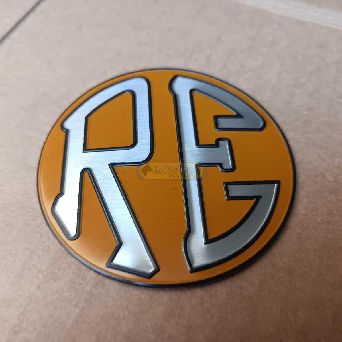 Emblema Adesivo Royal Enfield Redditch Logo Alum Auto Relevo - Imagem 5