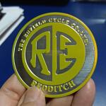 Emblema Adesivo Redditch Amar Alum Auto Relevo compátivel com Royal Enfield - Imagem 3