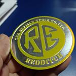 Emblema Adesivo Redditch Amar Alum Auto Relevo compátivel com Royal Enfield - Imagem 4