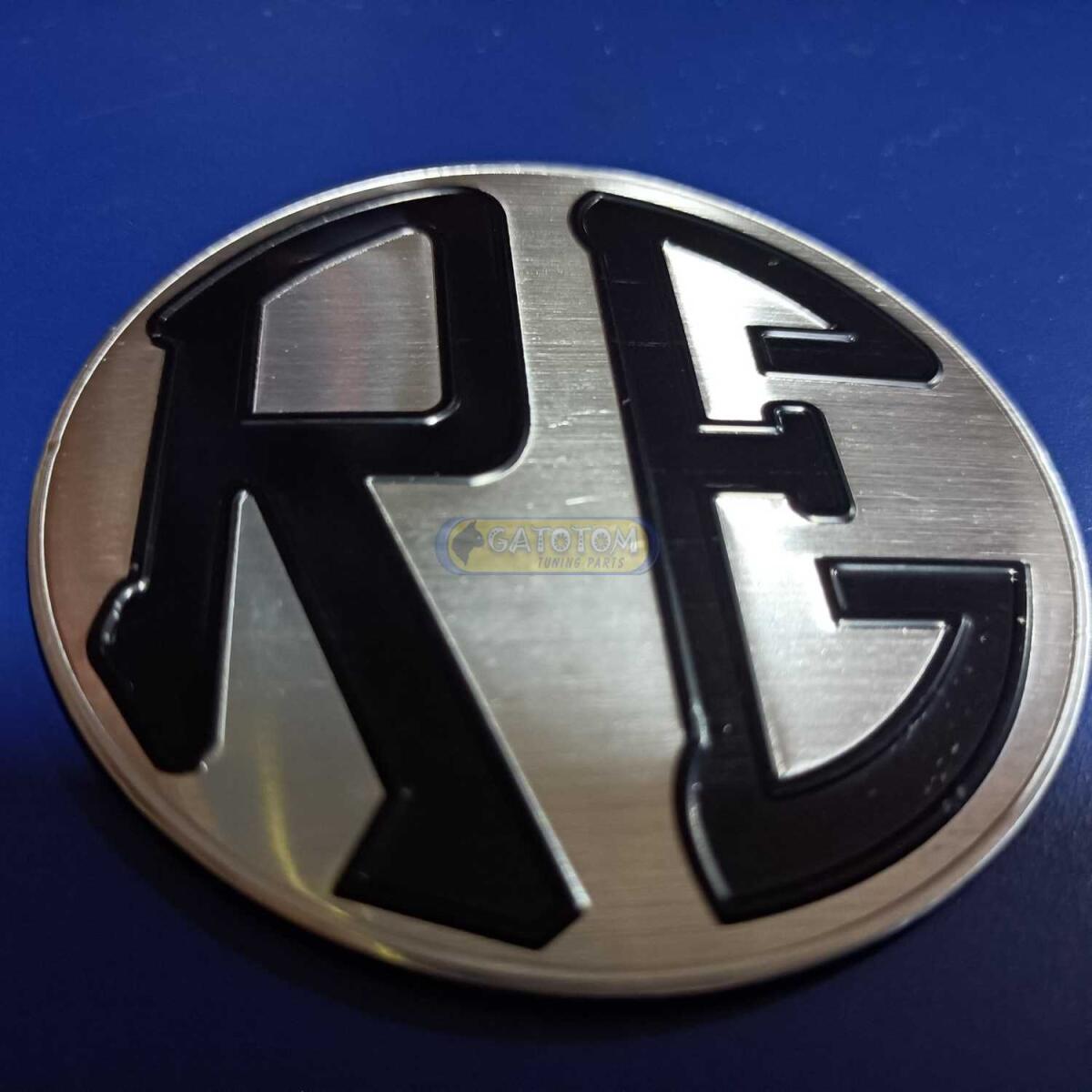Emblema Adesivo Royal Enfield Redditch Logo Blac Auto Relevo - Imagem 2