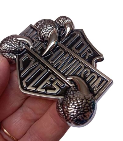 Emblema Harley Metal Adesivo Garra De Aguia Pra/blk Davidson