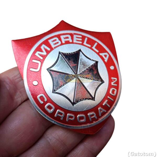 Emblema Umbrella Brasão Adesivo Resident Evil Red Suj Harley