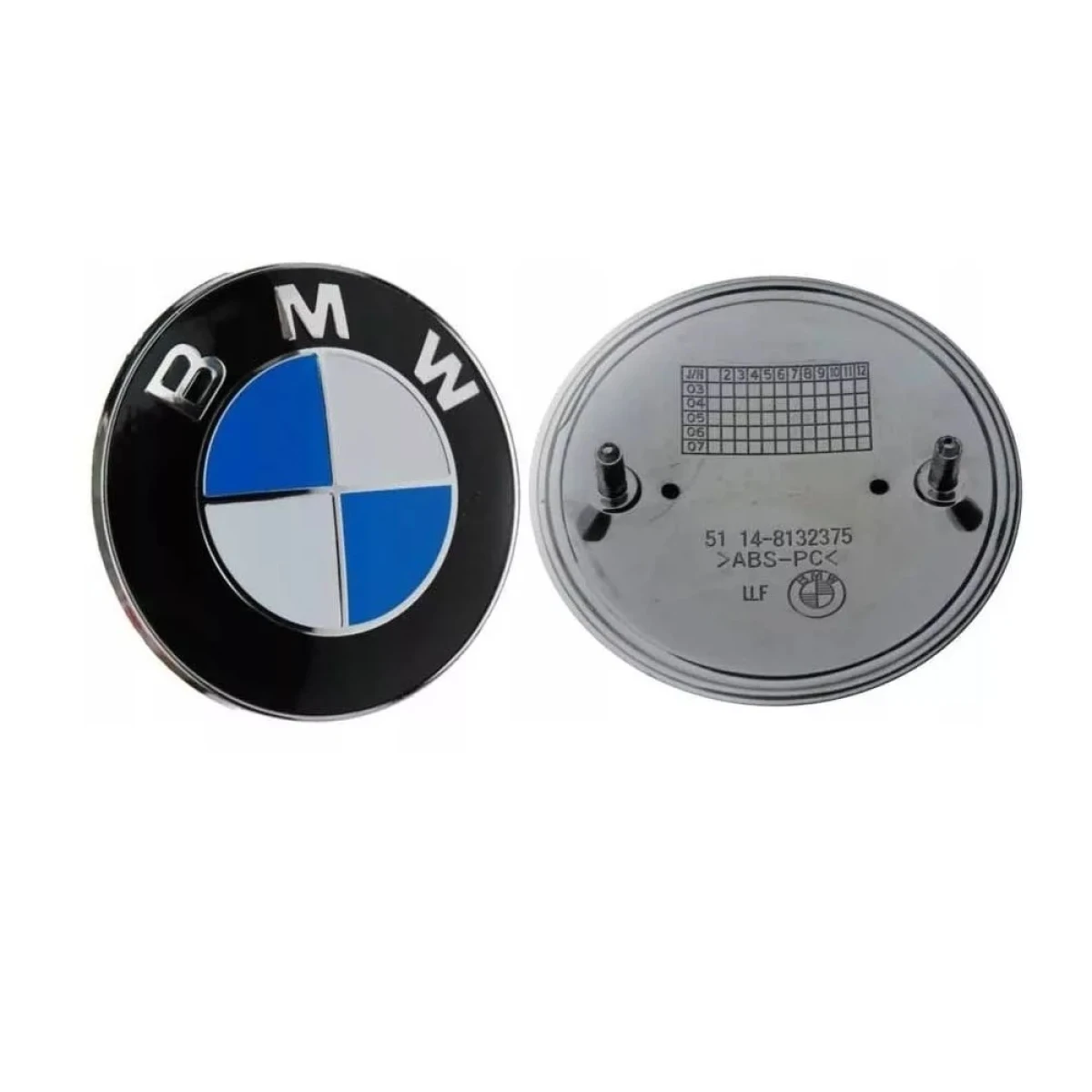 Emblema BMW 82mm Compatível Capo E Porta Malas Serie 1, 3, 5, 6, 7, X, - Imagem 2
